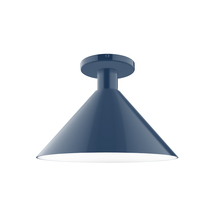 Montclair Light Works FMDX466-50 - 12" Chase Flush Mount, Navy