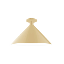 Montclair Light Works FMDX467-17 - 18" Chase Flush Mount, Ivory
