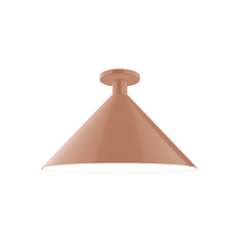 Montclair Light Works FMDX467-19 - 18" Chase Flush Mount, Terracotta