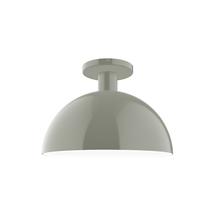 Montclair Light Works FMDX471-24 - 12" Ray Flush Mount, Moss Green