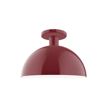 Montclair Light Works FMDX471-55 - 12" Ray Flush Mount, Barn Red