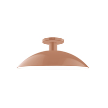Montclair Light Works FMDX476-19 - 16" Glow Flush Mount, Terracotta