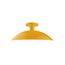 Montclair Light Works FMDX476-21 - 16" Glow Flush Mount, Bright Yellow