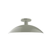 Montclair Light Works FMDX476-24 - 16" Glow Flush Mount, Moss Green