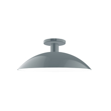 Montclair Light Works FMDX476-40 - 16" Glow Flush Mount, Slate Gray