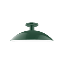 Montclair Light Works FMDX476-42 - 16" Glow Flush Mount, Forest Green