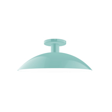 Montclair Light Works FMDX476-48 - 16" Glow Flush Mount, Sea Green