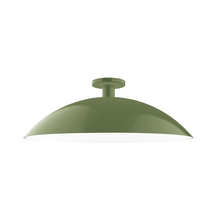 Montclair Light Works FMDX477-22 - 24" Glow Flush Mount, Fern Green