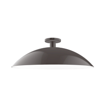 Montclair Light Works FMDX477-51 - 24" Glow Flush Mount, Architectural Bronze