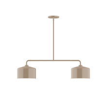 Montclair Light Works MSG419-18 - 2-Light Axis Linear Pendant, Clay