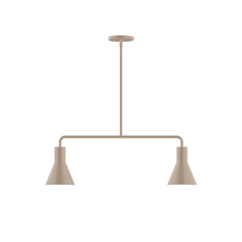 Montclair Light Works MSG436-18 - 2-Light Axis Linear Pendant, Clay