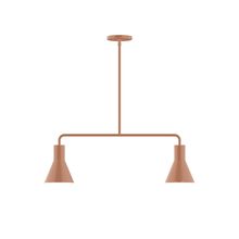Montclair Light Works MSG436-19 - 2-Light Axis Linear Pendant, Terracotta