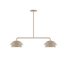 Montclair Light Works MSGX445-18-L12 - 2-Light Axis LED Linear Pendant, Clay