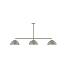 Montclair Light Works MSN432-24 - 3-Light Arcade Linear Pendant, Moss Green