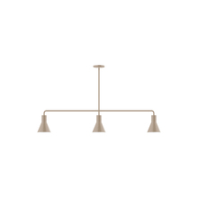 Montclair Light Works MSN436-18 - 3-Light Axis Linear Pendant, Clay