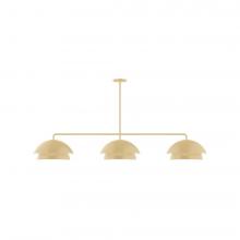 Montclair Light Works MSNX445-17-L12 - 3-Light Axis LED Linear Pendant, Ivory