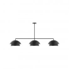 Montclair Light Works MSNX445-41-L12 - 3-Light Axis LED Linear Pendant, Black
