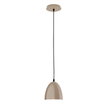 Montclair Light Works PEB417-18 - 6" Jill shade, black cord with canopy, Clay