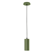 Montclair Light Works PEB418-22 - 3.5" Jordan shade, black cord with canopy, Fern Green