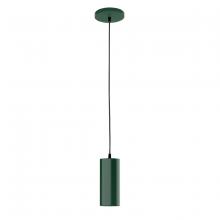 Montclair Light Works PEB418-42-C21 - 3.5" Jordan shade, white cord with canopy, Forest Green
