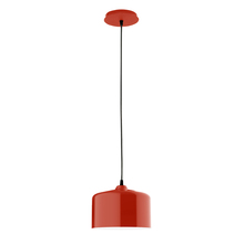 Montclair Light Works PEB419-26-C21 - 8.5" Julia shade, white cord with canopy, Vermillion