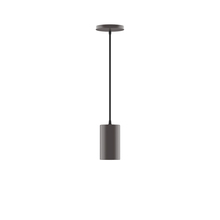 Montclair Light Works PEB425-57 - 3.5" x 6" Beam Pendant, Bronze Matte