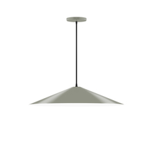 Montclair Light Works PEB429-24 - 24" Vessel Pendant, Moss Green