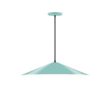 Montclair Light Works PEB429-48 - 24" Vessel Pendant, Sea Green