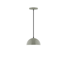 Montclair Light Works PEB431-24 - 8" Arcade Pendant, Moss Green