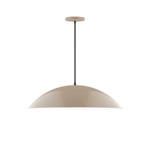 Montclair Light Works PEB439-18-C21 - 24" Plateau Pendant, white cord with canopy, Clay