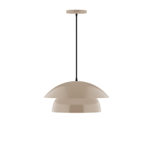 Montclair Light Works PEBX446-18 - 16" Nest Pendant, Clay