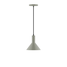 Montclair Light Works PEBX451-24 - 8" Chase Pendant, Moss Green
