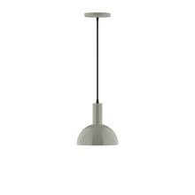 Montclair Light Works PEBX456-24 - 8" Ray Pendant, Moss Green