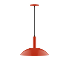Montclair Light Works PEBX476-26 - 16" Glow Pendant, Vermillion