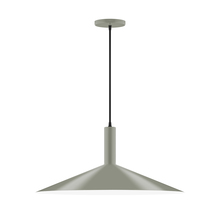 Montclair Light Works PEBX478-24 - 24" Zing Pendant, Moss Green