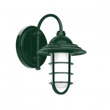 Montclair Light Works SCB052-42 - 8" Vaportite, wall light, Forest Green