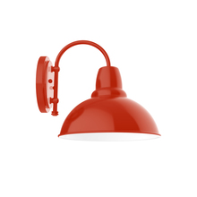 Montclair Light Works SCC106-26 - 12" Cafe shade, wall mount sconce, Vermillion