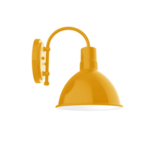 Montclair Light Works SCC115-21 - 10" Deep Bowl shade, wall mount sconce, Bright Yellow