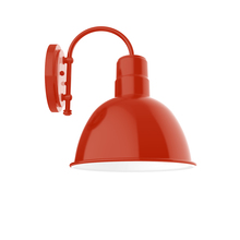 Montclair Light Works SCC116-26 - 12" Deep Bowl shade, wall mount sconce, Vermillion