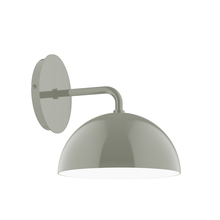 Montclair Light Works SCJ431-24 - 8" Arcade Wall Sconce, Moss Green