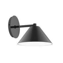 Montclair Light Works SCK421-41 - 8" Pinnacle Wall Sconce, Black