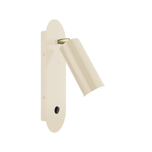 Montclair Light Works SCR440-18-91 - Martin Adjustable Wall Sconce, Clay with Brushed Brass Swivels