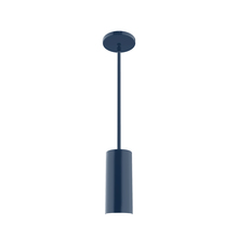 Montclair Light Works STG418-50 - 3.5" Jordan Stem Hung Pendant, Navy