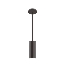 Montclair Light Works STG418-51 - 3.5" Jordan Stem Hung Pendant, Architectural Bronze