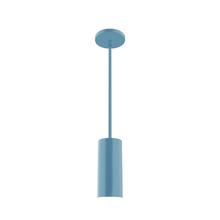 Montclair Light Works STG418-54 - 3.5" Jordan Stem Hung Pendant, Light Blue