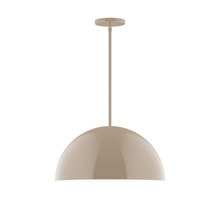 Montclair Light Works STG433-18 - 18" Arcade Stem Hung Pendant, Clay