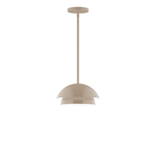 Montclair Light Works STGX445-18 - 10" Nest Stem Hung Pendant, Clay