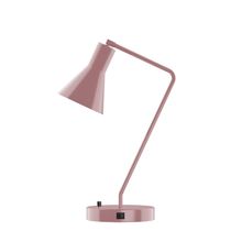 Montclair Light Works TLD436-20 - 21" Flare Table Lamp, Mauve