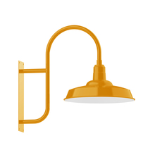 Montclair Light Works WMF185-21 - 18" Warehouse shade, wall mount light, Bright Yellow