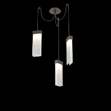 Hammerton SCB0042-03-FB-CG-C01-L3 - Parallel Glass Round 3pc Swag Multi-Pendant